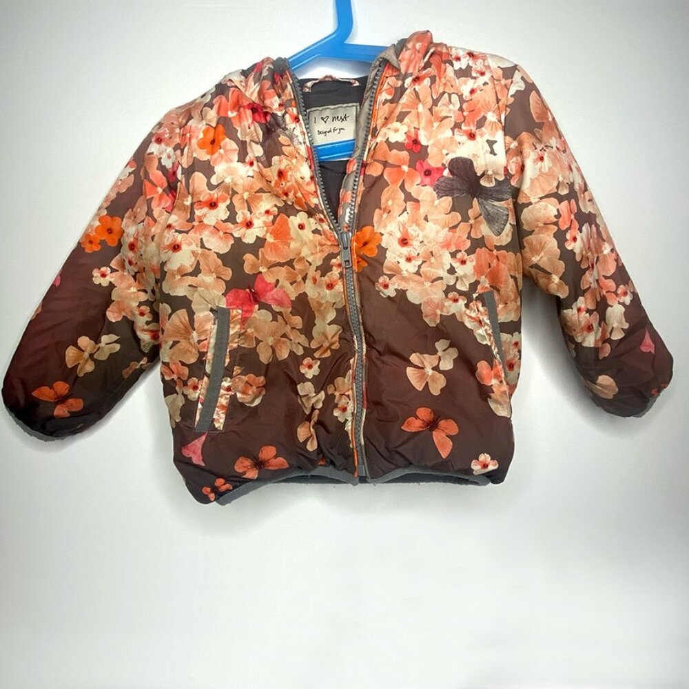 NEXT padded Girl's Hooded Fall Jacket: Size 1.5-2Y
